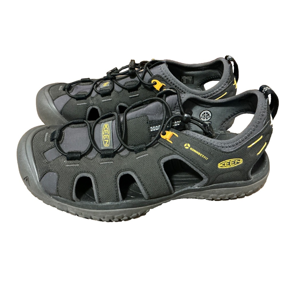 KEEN Sandles Mens Escape H2 Waterproof Hiking Black Shoes Closed Toe Size 9